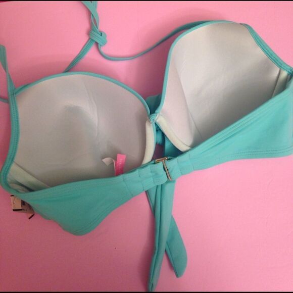 NWT VS 32ddd,38D wrap BIKINI TOP sea foam glow - Picture 3 of 3